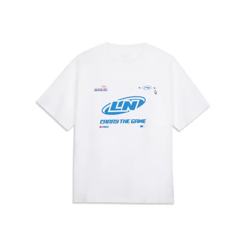 LiNing x LEAGUE OF LEGENDS Sports Life Collection T Shirt Unisex Ivory/Front Middle Large Image