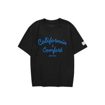 Skechers T Shirt Unisex Carbon Black