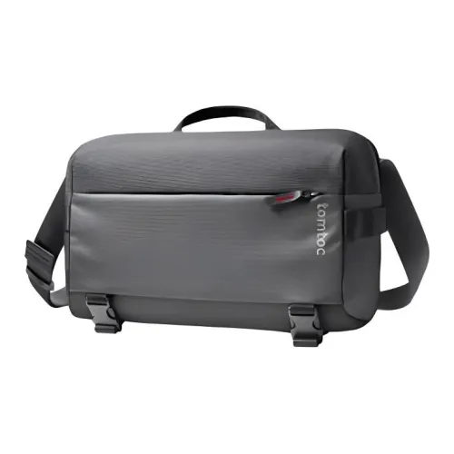 Tomtoc Nylon Messenger Bag, Crossbody Bag, Shoulder Bag Tubas Men's Obsidian Black