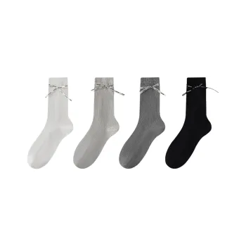 MIIOW Knee High Socks Women's 4 Pack