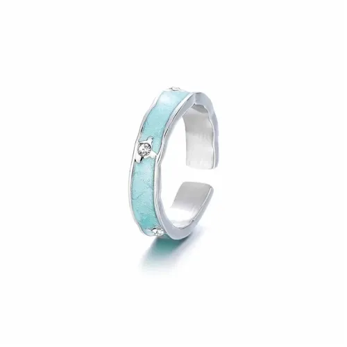 FAIRWHALE Titanium Steel Zircon Rings Unisex