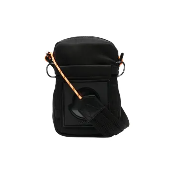 Moncler Nylon Messenger Bag, Crossbody Bag, Shoulder Bag Men's Black