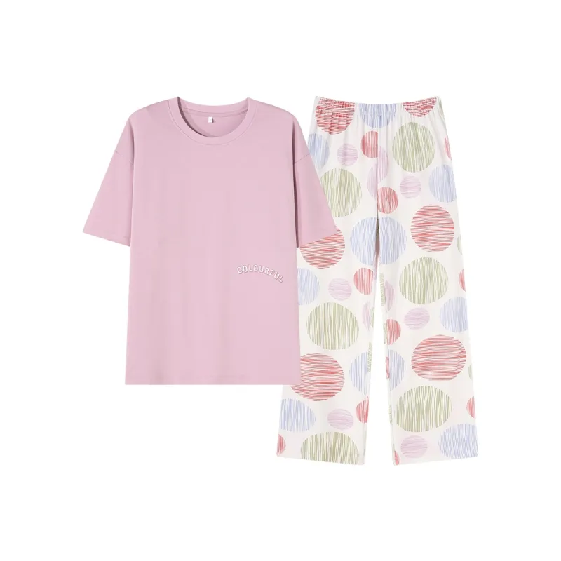 FENTENGCARE Pajama Set Women's Peach-0