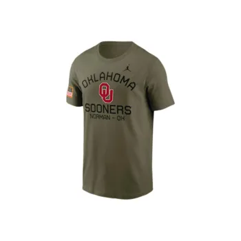 JORDAN Oklahoma Sooners Military Appreciation Team Issue Men's JORDAN Brand Dri FIT College T Shirt