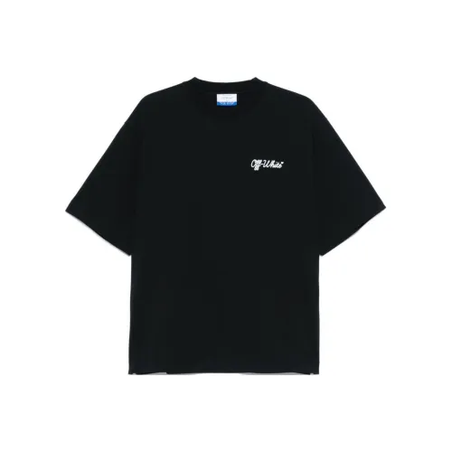 OFF WHITE Script Crewneck Short Sleeved T Shirt