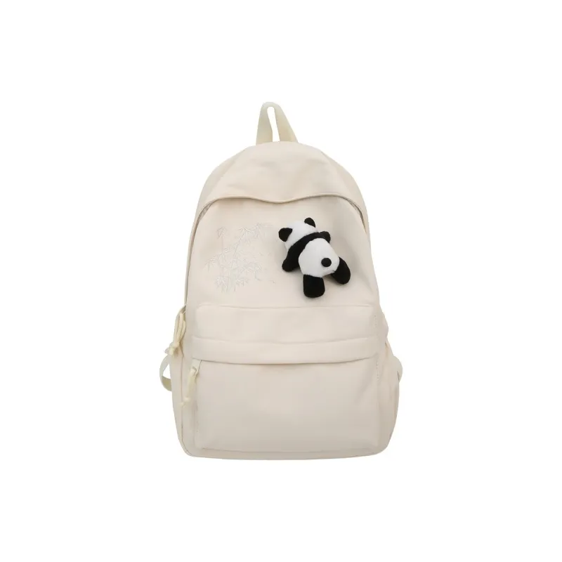 URBAN FOREST Nylon Backpack Unisex Ecru/Black/Pink/Light Yellow/Light Green/Light Blue-0