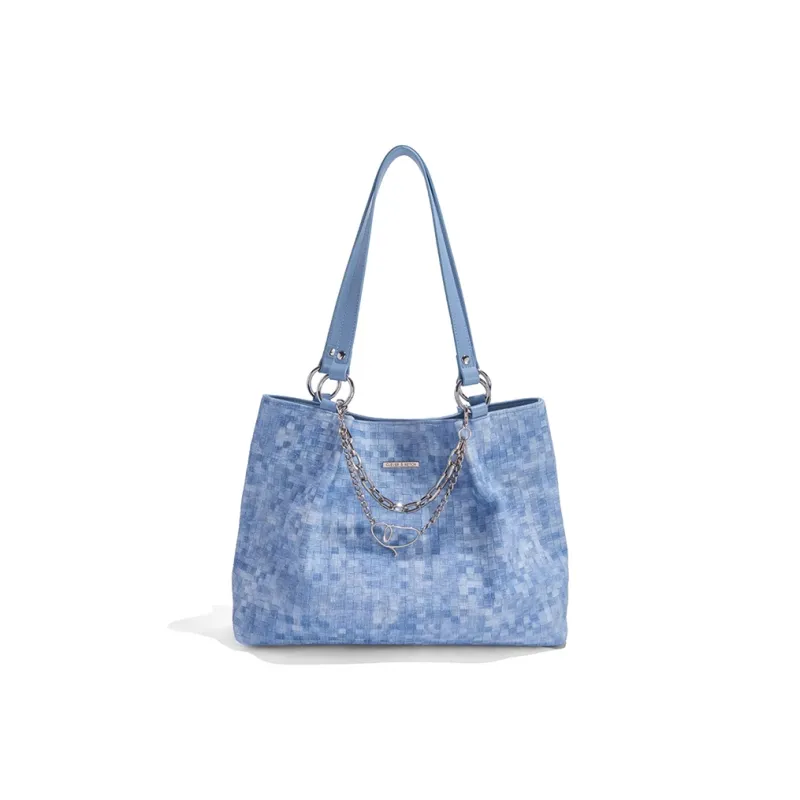 CLEVER& KETCH PU Tote Shoulder Bag Regular Women's Pink/Blue-8