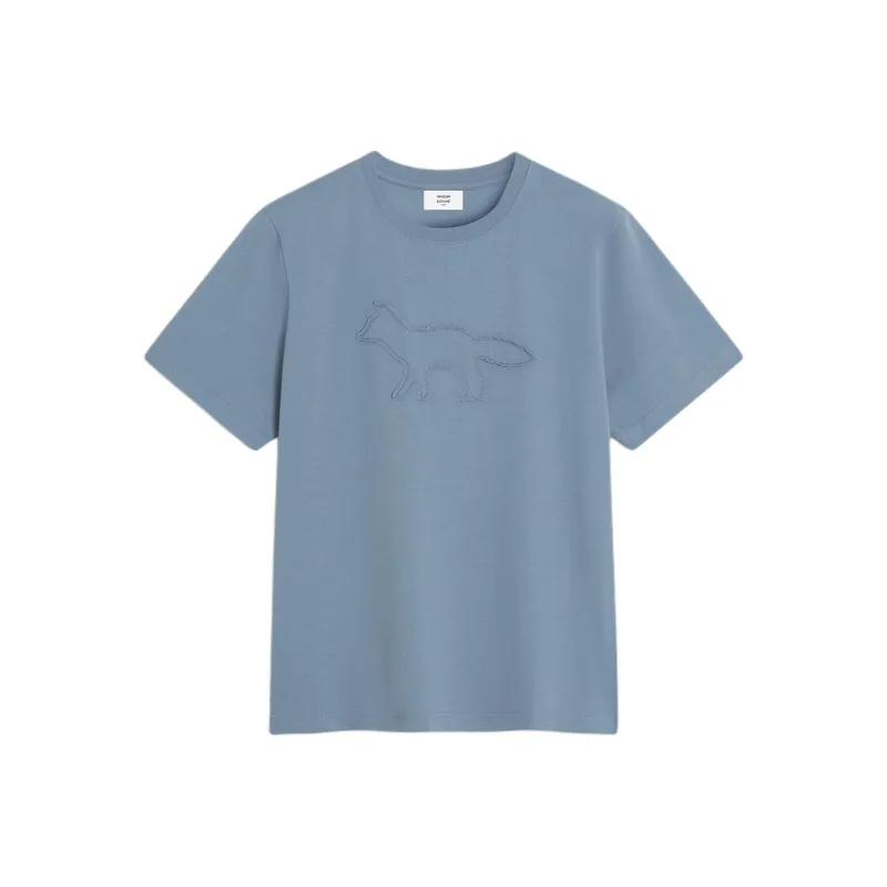 Maison Kitsuné Profile Fox patch T shirt-0