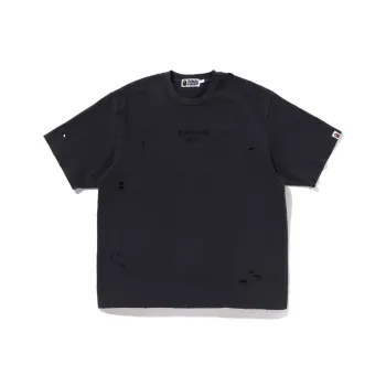 A BATHING APE Damaged Garment Dyed Relaxed Fit Tee