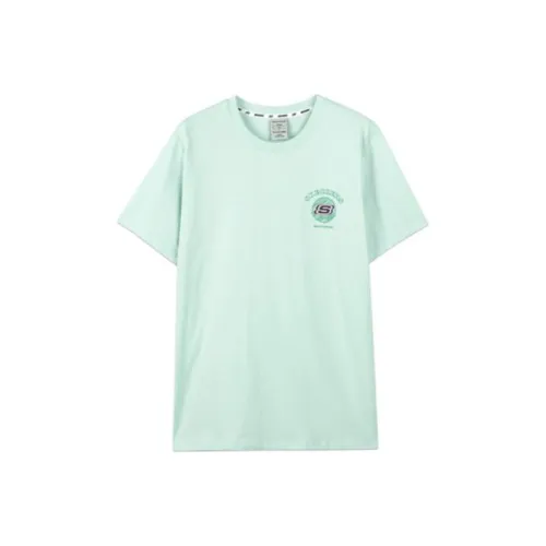 Skechers Colorful T-Shirt Unisex Ice Cool Blue
