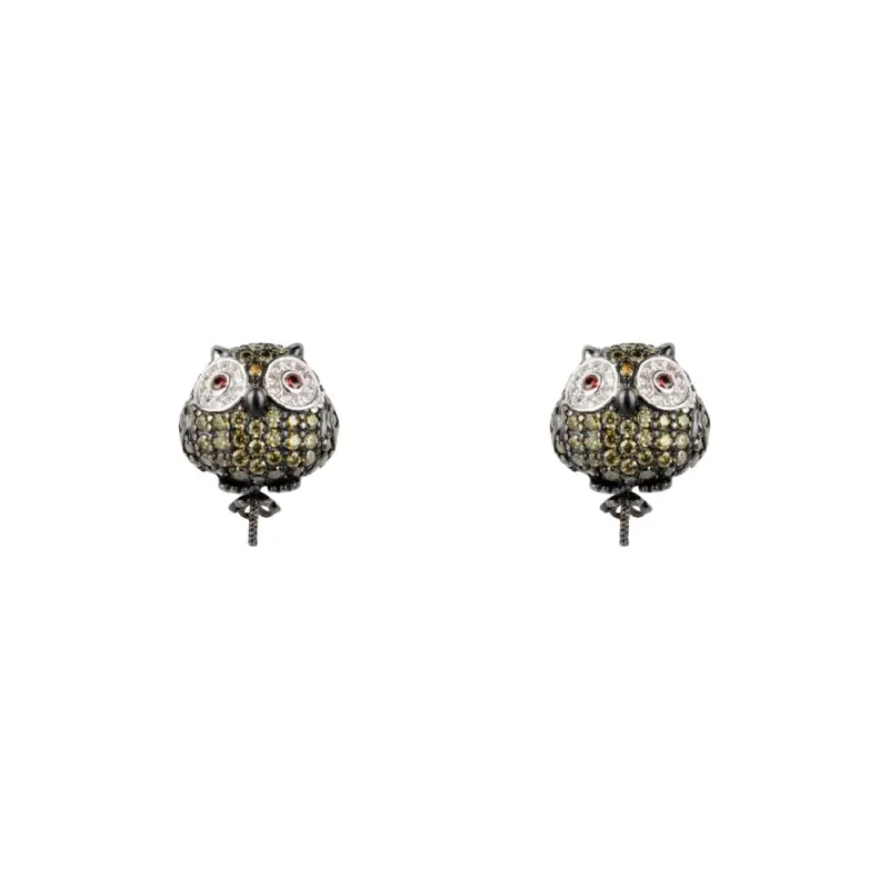 Lancaster Sterling Silver Earrings Women's Brown-0