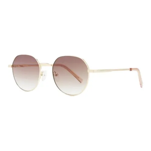 Le Specs Metal Round sunglasses ports Unisex Gold