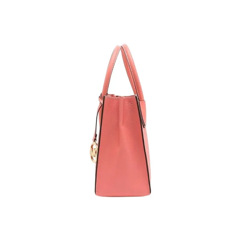 MICHAEL KORS Mercer Litchi Grain Leather One Shoulder Handbags Women's Grapefruit-1