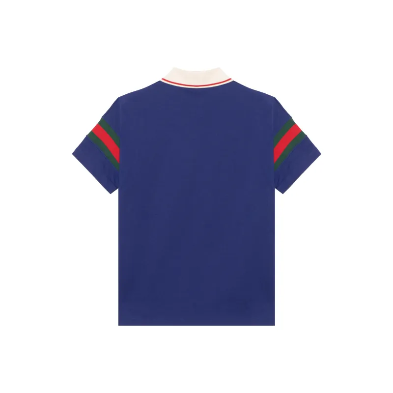 GUCCI Polo Shirts Men Blue-1