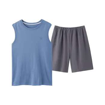 FENTENGCARE Pajama Set Men's Dodger Blue