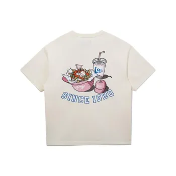 New Era T Shirts Unisex Ivory White