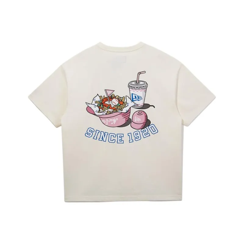 New Era T Shirts Unisex Ivory White-0