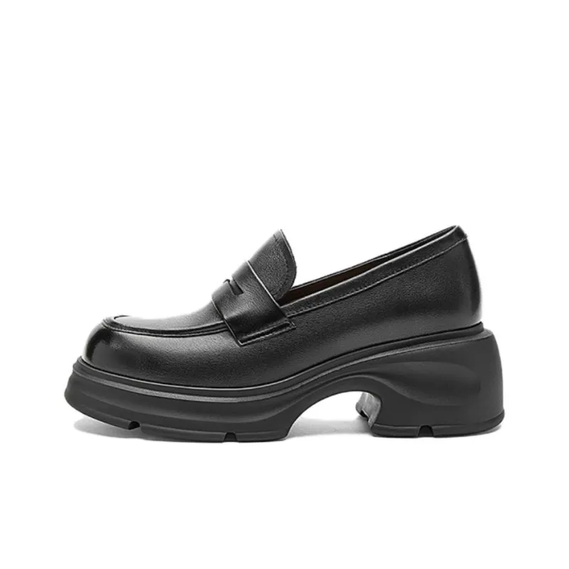 NINE WEST Chunky Heel High Heels 6.1cm Women's Black-0