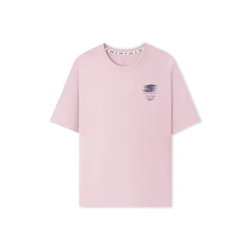 Skechers Sports Life Collection T Shirt Unisex Gray Pink