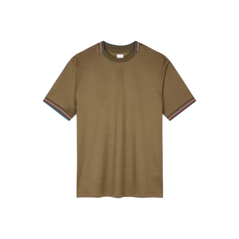 Paul Smith Signature Stripe Trim T Shirt-0