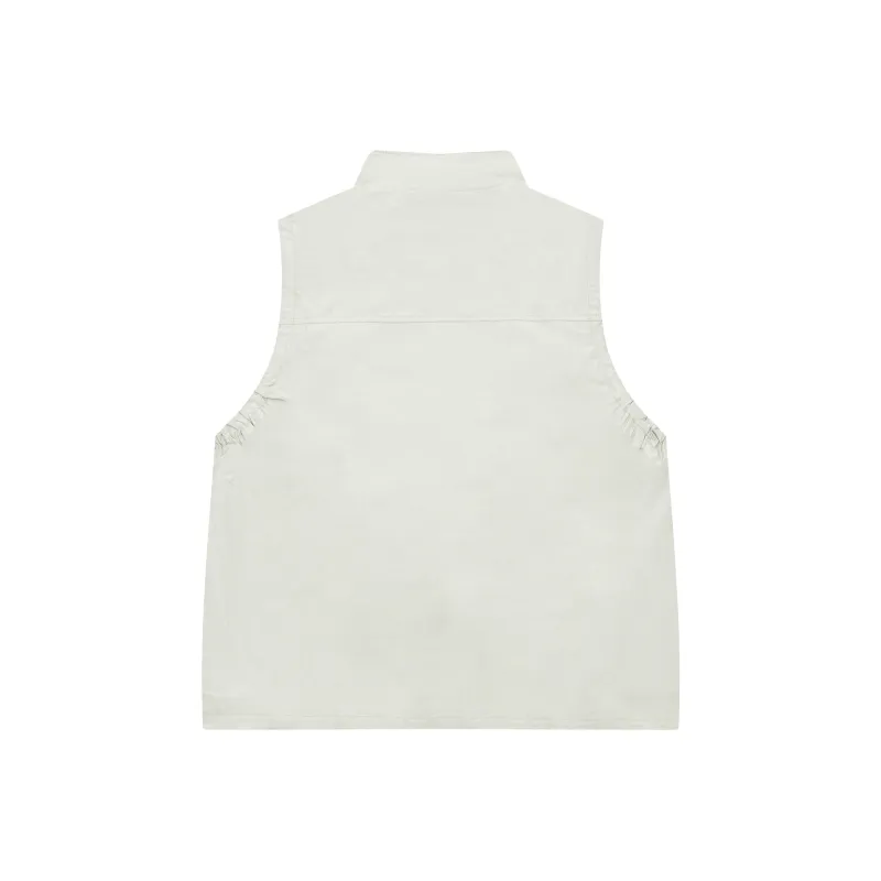 Saotome Vest Unisex Gray Pea Green-1