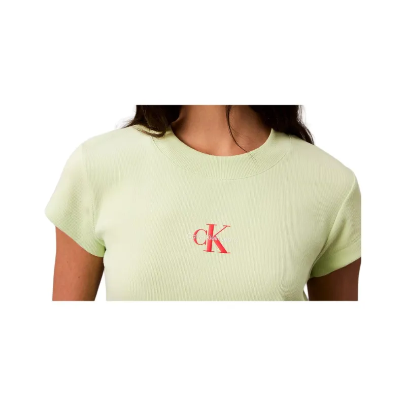 CALVIN KLEIN T Shirt Women's Light Green-5