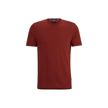 HUGO BOSS Regular-Fit T-Shirt With Ergonomic Seams T-Shirt Men's Red