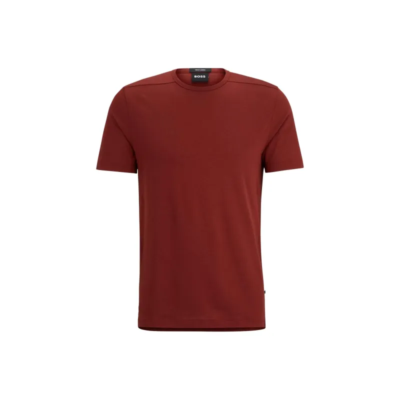HUGO BOSS Regular-Fit T-Shirt With Ergonomic Seams T-Shirt Men's Red-0