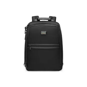 HORSEMEN Elastic Nylon Computer Backpack Office Commute Business Trip Regular Men's Black