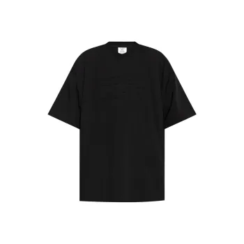 Vetements Logo Embossed Crewneck T Shirt