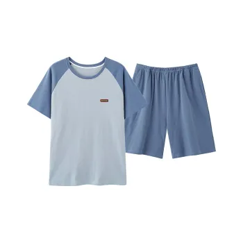 FENTENGCARE Pajama Set Men's Dodger Blue