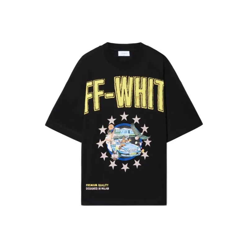 OFF WHITE Fresco Star Oversized T Shirt-0