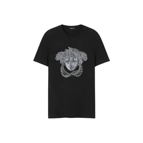 VERSACE Medusa embroidered Crystal T shirt