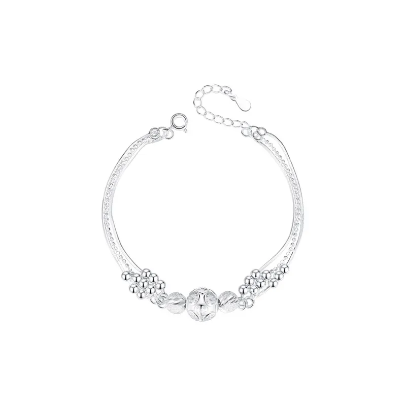 Nine Music Foot Silver 990 Bracelets Women's-0