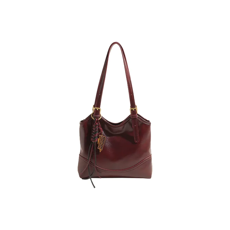 RUIPAI PU Shoulder Bag Regular Women's Black/Coffee/Red/Brown-15