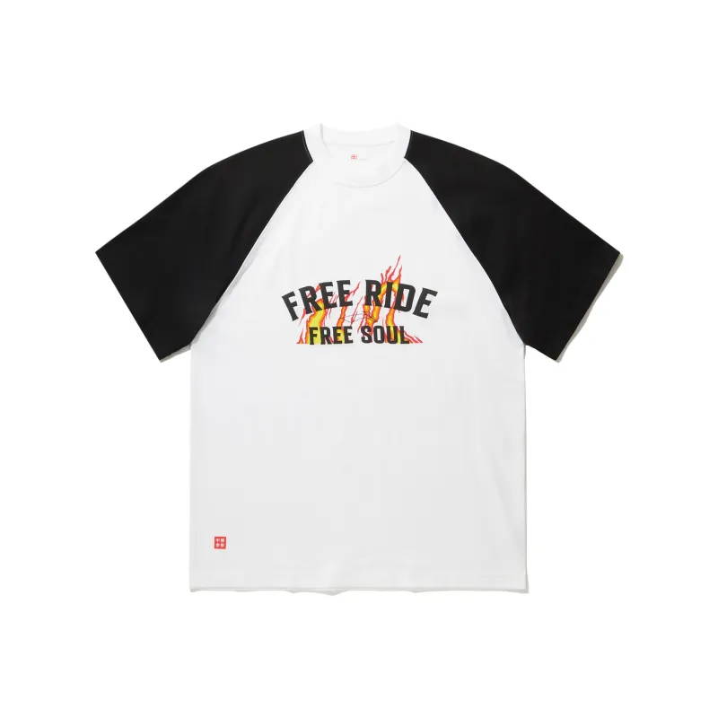 LiNing T Shirt Unisex White Black-0