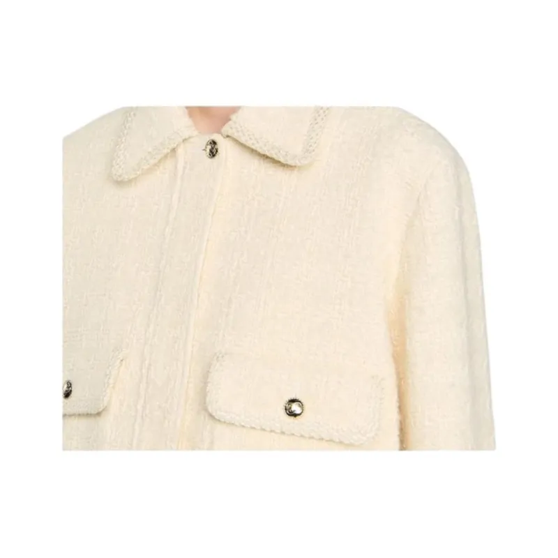 Sandro Embossed buttons Jacket-4