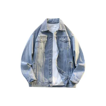 Tonlion Denim Jacket Unisex Light Blue