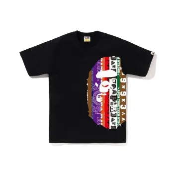 A BATHING APE Fans Scarf Side Big Ape Head Tee