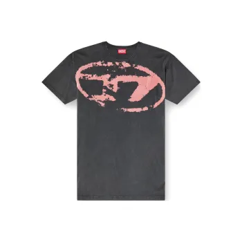 DIESEL Oval D Logo Printed Crewneck T Shirt