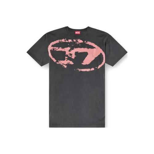 DIESEL Oval D Logo Printed Crewneck T Shirt