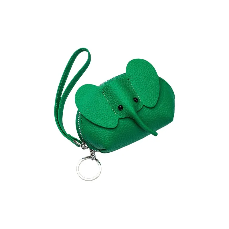 Tong Tong Rabbit Top Grain Cow Leather Coin Purse Women's Multicolor-3