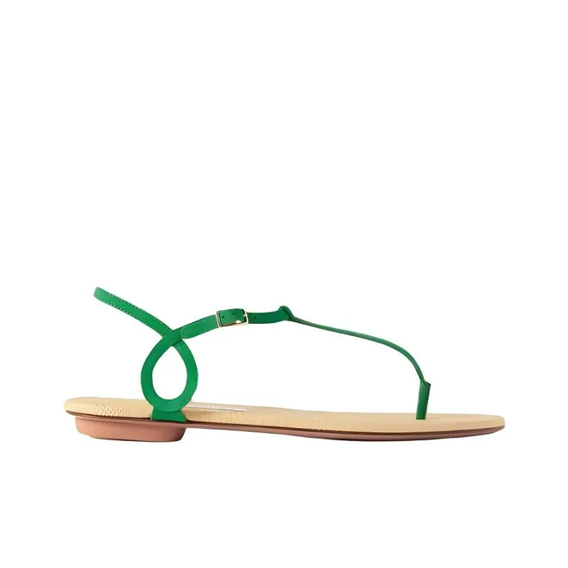 AQUAZZURA Almost Bare Strap Sandals Women's Green-1