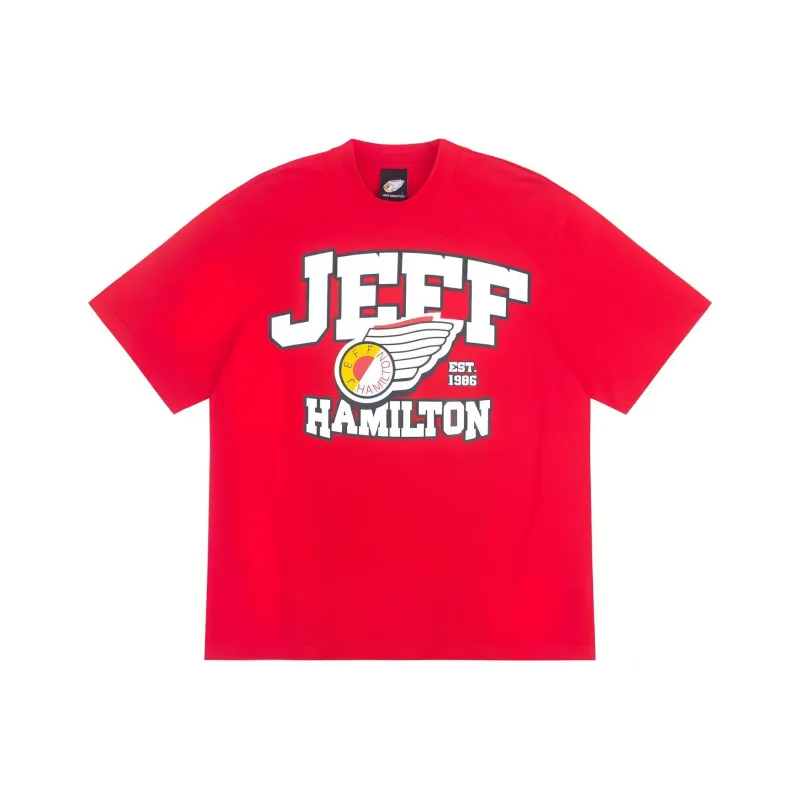 JEFF HAMILTON SS24 T Shirt Unisex Red-3