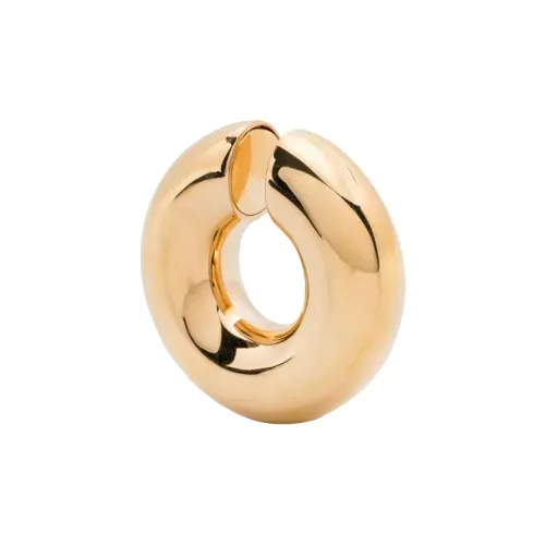 SAINT LAURENT Brass Clip On Earrings Women's Gold