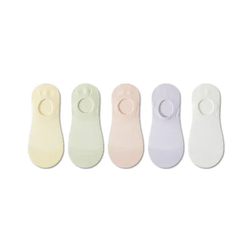 AUGUST No Show Socks Women's 5 Pack