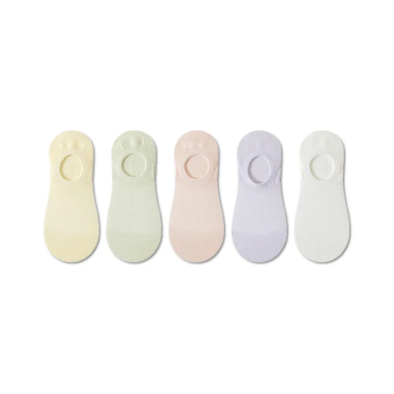 AUGUST No Show Socks Women's 5 Pack-0