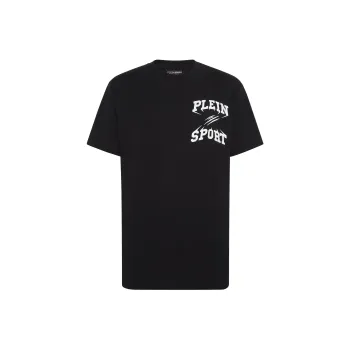 PLEIN SPORT Logo print Crew neck T shirt