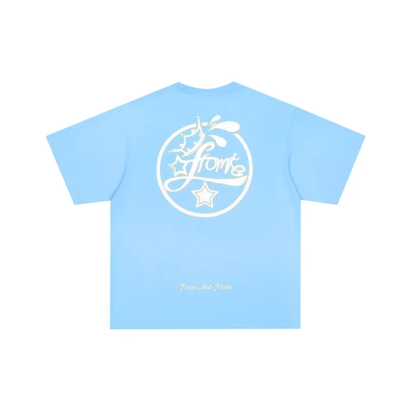 FFOMKE 100% Cotton Short Sleeved T Shirts Unisex-0