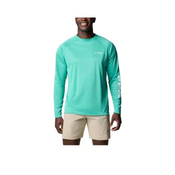 Columbia PFG Terminal Tackle T-Shirt Men's Glaze Green Heather